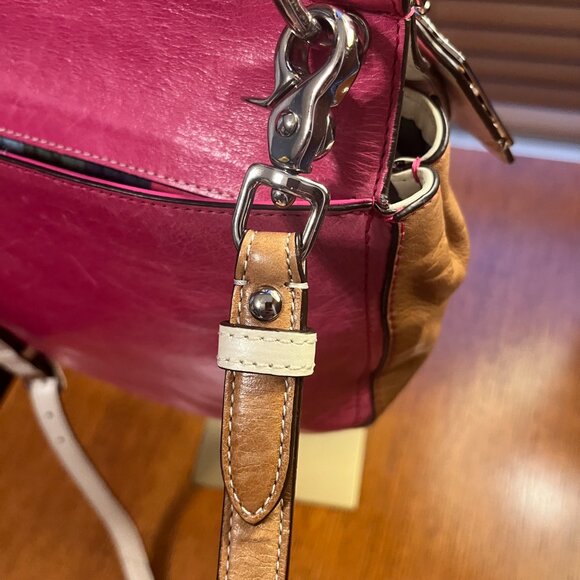 COACH Willis Leather Bag in Pink Colorblock w/ LTD. Edition Legacy Lining 19031 - Picture 11 of 16